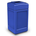 Commercial Zone Products 732104 Square Waste ContainerBlue42 Gallon