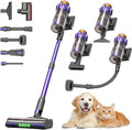 Cordless Vacuum Cleaner 1.8L Dustbin 600W 55kPa 70Mins Stick Vacuum Cleaners for Home with Pet Brush Self-Standing and Touch Screen Vacuum Cordless for Pet Hair/Hardwood/Carpet/Car