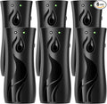 Automatic Air Freshener Spray Dispenser 6-Pack Wall Mounted or FreestandingMultiple Time SettingsCommercial and Home Use in Bathrooms Offices Living Rooms and Commercial Places (Black 1121)