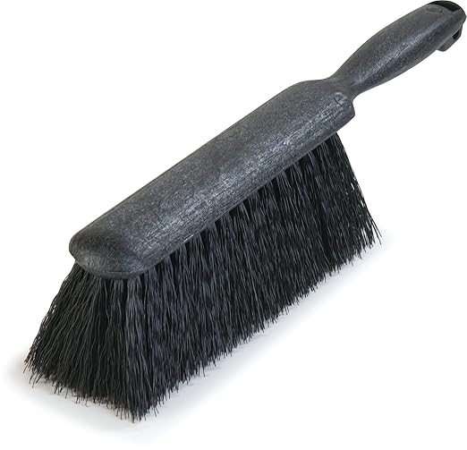 SPARTA Flo-Pac Counter Bench Brush Bench Brush Counter Brush with Polypropylene Block for Cleaning 8 Inches Black (Pack of 12)