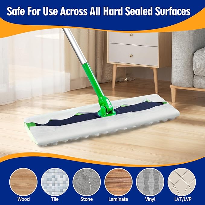 60 Count XL Pet Dry Sweeping Cloth Refills for Swiffer Sweeper XL Mop Unscented Heavy Duty Dry Pads Refills for Multi-Surface Floor Cleaning