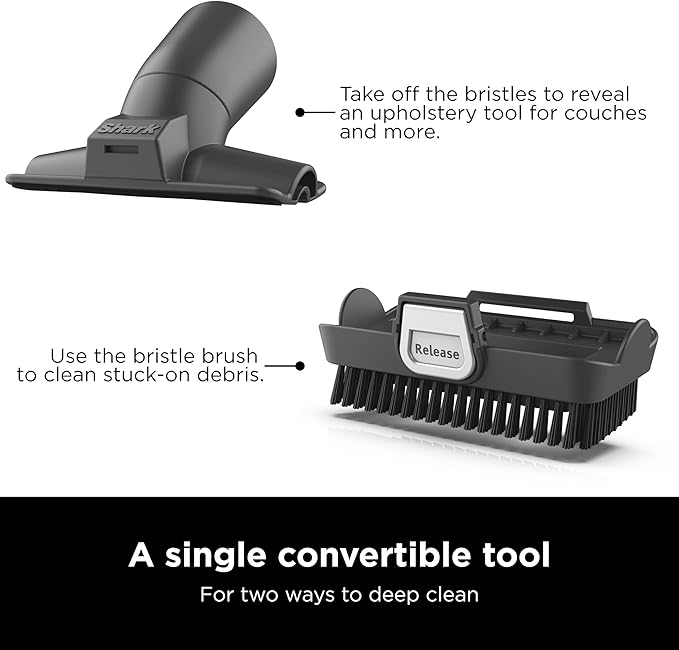 Shark HV343AMZ Rocket Corded Stick Vacuum with Self-Cleaning Brushroll Lightweight &amp Maneuverable Perfect for Pet Hair Pickup Converts to a Hand Vacuum Crevice Upholstery Tools Blue/Silver