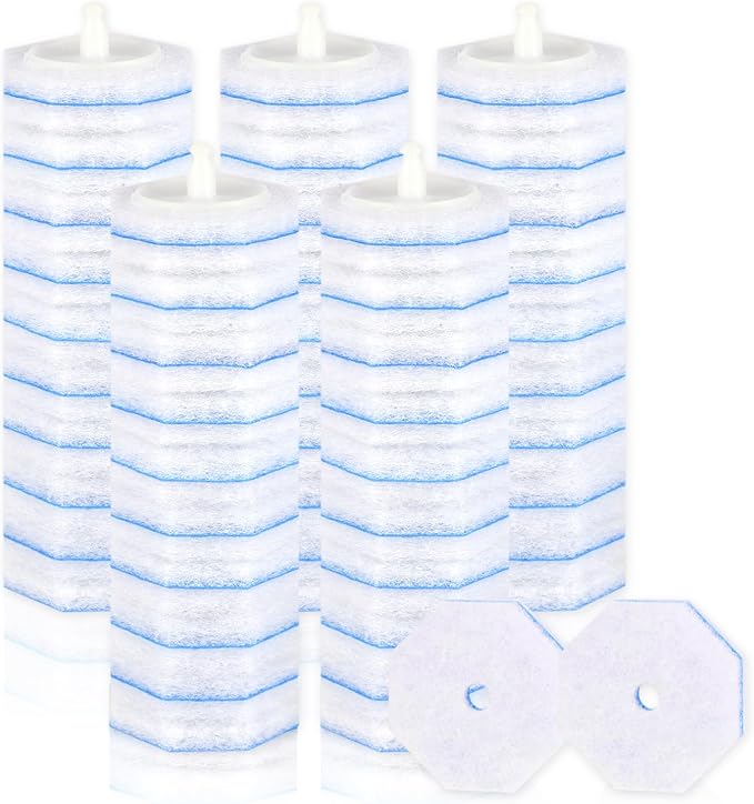 50 Count Disposable Toilet Wand Refills 5X Cleaning Power Scrubber Refill Bathroom Cleaning Supplies No Falling Apart Fresh Fragrance