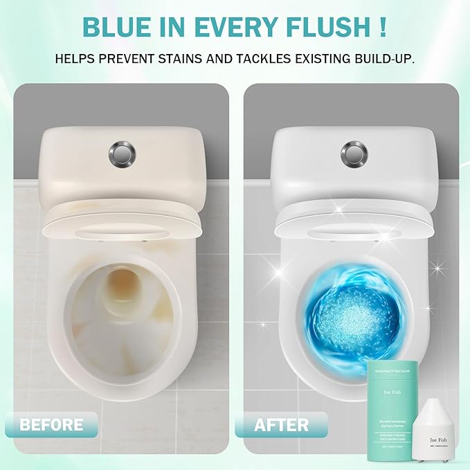 Crazy Clean Toilet CleanerHousehold Cleaning SolutionToilets Bowl Cleaning Long-Lasting Fresh Scent Automatic Refreshes Toilets Long-Lasting Bowl Cleaner Fresh Scent