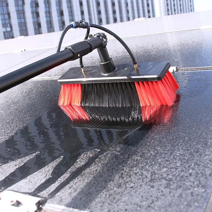 3.6-10.8m Window Cleaning RodGlass Cleaning Brushphotovoltaic Panel Cleaning Tool for Cleaning photovoltaic and Solar Panels and Other Cleaning Activities9m/30FT