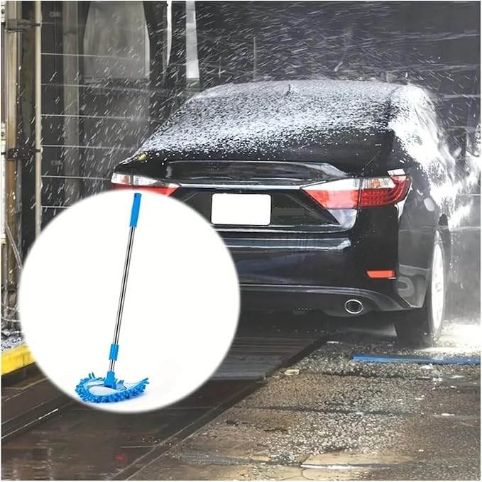 Triangle Retractable Wall Cleaning Mop Ceiling Air Conditioner Dust Removal Mini Small Home Clean Floors Tool(Mop Head)