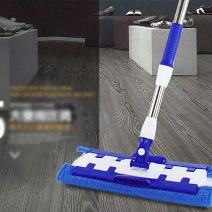 Mop- Professional Microfiber Hardwood Floor Mop Flat Mops withPieces Reusable Washable Pads for Home and Office Wet or Dry Floor Cleaning