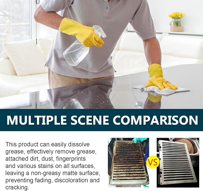 Multi-Purpose Cleaning Concentrate - Heavy Duty Kitchen Grease Remover For Stove Hood &amp Cooktop(3PCS)