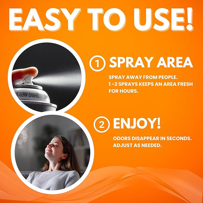 NI-712 Odor Eliminator Orange Continuous Spray 1 Can by NI
