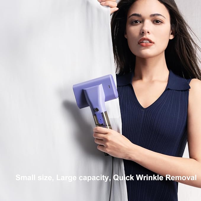 G10 Steamer for Clothes Portable Iron and Travel Steamer Handheld Garment Steamer 0.9 lbs1200W Mini Steam Iron for Travel and Home (Only for 120V) Violet