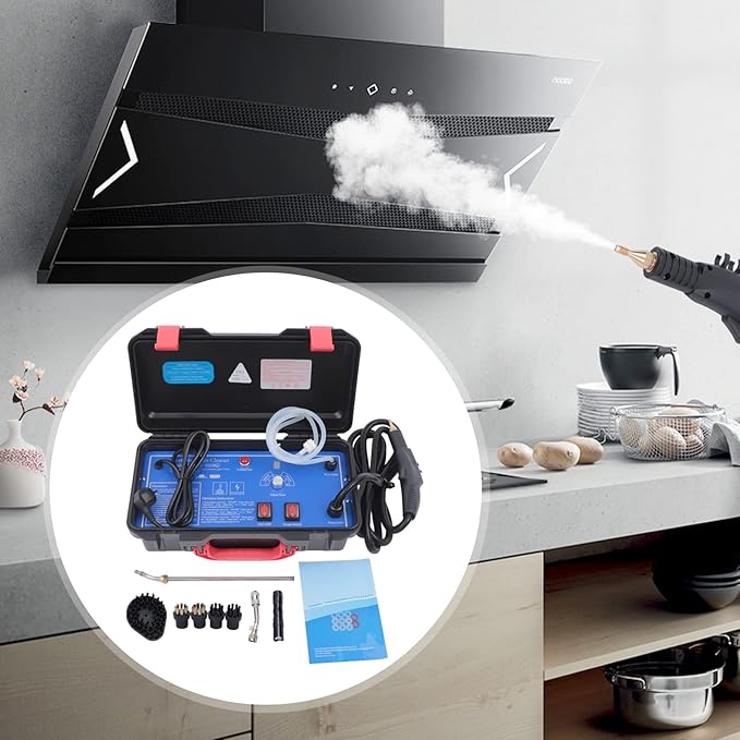 Steam Cleaner 110V 1700W High Pressure Steam Cleaner Heavy Duty Portable Steamer Cleaner for for Bathroom Kitchen Grout and Tile