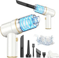 KMM Handheld Car Vacuum Cleaner 9000PA Vacuum Cleaner &amp Air Duster 120W High Power Vacuum Portable Cordless Hand Held Vacuum Rechargeable with Multi-Nozzles &amp LED Light for Home Car Offic