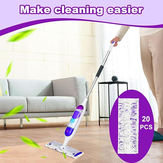 48 Pack PowerMop Refills Pads for Swiffer PowerMop Multi-Surface Mops and PowerMop Wood MopsDisposable mop Pads Replacement for Floor Cleaning.