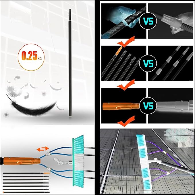 Window Cleaner Window Glass Solar Panel Cleaning System for Window Glass/Solar Panel50cm300cm