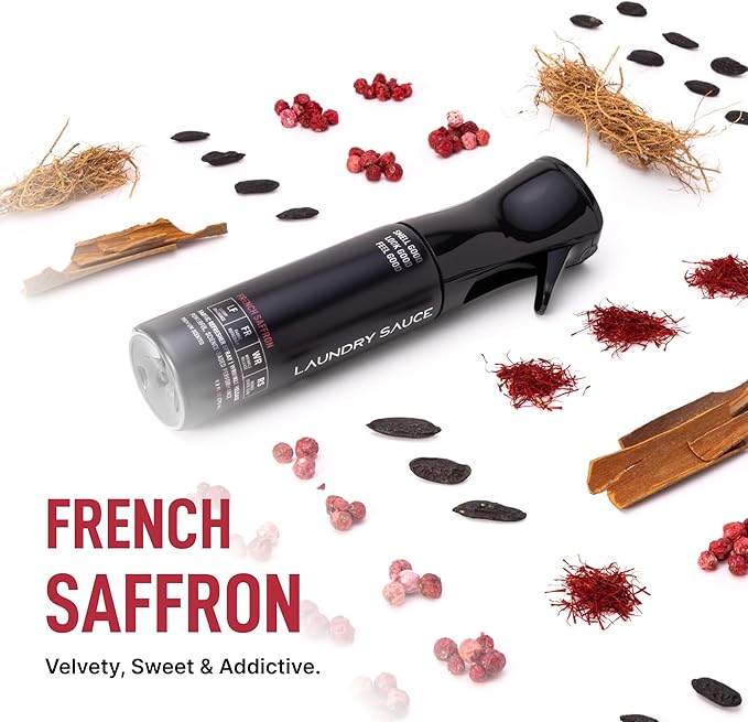 Laundry Sauce Fabric Refresher Spray French Saffron Odor-Fighting Fabric Refresher Fragrance and Laundry Scent 9.8 fl oz