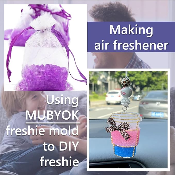 MUBYOK 5lb Premium Unscented Aroma Beads for DIY Car Freshies Eva Beads Bulk Supplies
