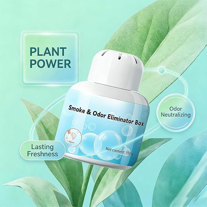 Smoke &amp Odor Eliminator Box for Home Indoor Air Purifier Magic Box Natural Plant-Based 150g Air Freshener Long-Lasting Freshness for Pets Dust Smoke PoIIen Dander Smell (5)