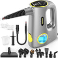 Handheld Pressurized Steam Cleaner for Home - 15s Heat-Up 3-Level Adjustable Steam Cleaner with 14pcs Accessories Multi-Surface Steamer for Cleaning Car Detailing Tile Grout Chemical-Free(Grey)
