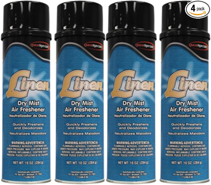 Quest 3480 LINEN Dry Air Freshener (4 Pack)