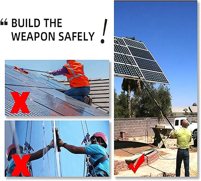 6M-10.8M Window Cleaning Pole Water Fed Pole KitTeleswindow Cleaning ToolsWindow and Solar Cleaning PoleCleaning for Trucks Windows/9M/30Ft
