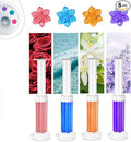 Flower Toilet Gel Stamp - Toilet Scent Fresheners 56/84 Flowers Toilets Cleaner Gel Stamp Toilets Stain Removal Cleaning Air Freshener 6 Scents Bathroom Deodorizer for Urinals Sinks (A3)