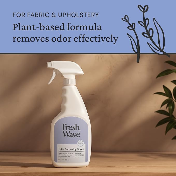 Lavender Home Odor Solutions Bundle 3-Pack 7 oz. Gel &amp 24 fl. oz. Spray