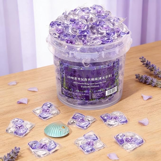 Washing Machine Pods - Hundred Count Scented Stain Removal Concentrated Fabric Softener Color Protection Clothes For Pant Towel Sweater Bedding Underwear Deep Clean Laundry Detergent Pack