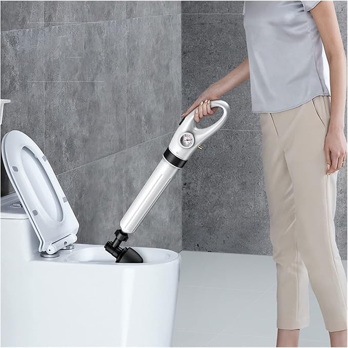 Toilet Plungers -Sewer Dredge Clogged Remover Pipe Drain Blaster High Pressure Air Drain Cleaner Manual Pneumatic Dredge Tools