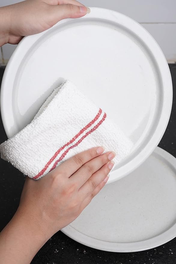 Avalon Towels Terry Bar Mop Towels (Value Pack of 60) Size 16x19 – Absorbent and Durable Multipurpose Cleaning Rags Cotton Cleaning Cloths Terry Cloth Rags Reusable Shop Rag