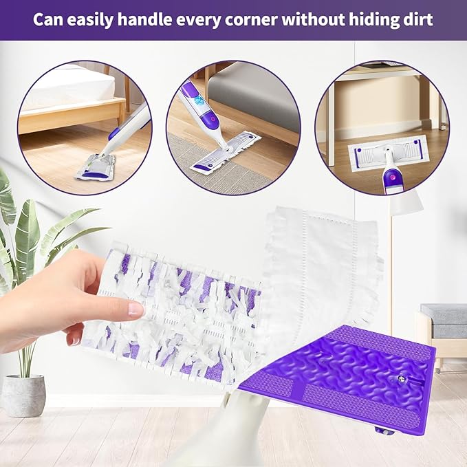 38 Pack Disposable Mopping Pads Refills for Swiffer PowerMop Replacement with Power Mop Refills Power Mop Pads Spray PowerMop Mopping Pad Refills for Floor Cleaning