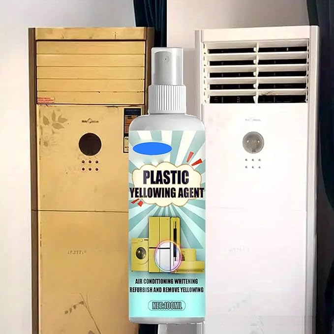 All Purpose Cleaner 100ml Heavy Duty Yellow Stain Remover Appliance Shine Restoring Deodorizer for Air Conditioner Toilet Seat Home Appliances Plastic Surface Cleaner (3PC)