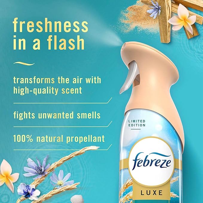 Air Mist Spray 4-Pack Summer Berry Apple Mango Ocean Breeze Morning Spring Scents Air Freshener