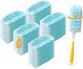 50 Count Duster Refills for Swiffer Dusters with 2 Handle 360° Heavy Duty Duster for Swiffer Duster Refill4X Microfibers Disposable Duster Refills Kit for Cleaning Home Office Corners Blinds