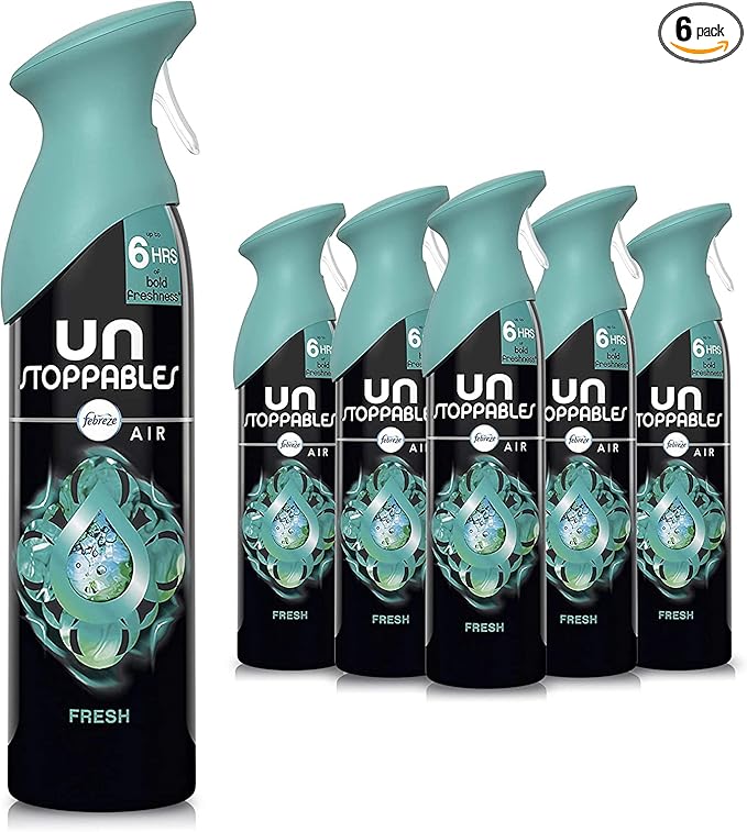 Febreze Unstoppables Fresh Aerosol 300 ml Pack of 6