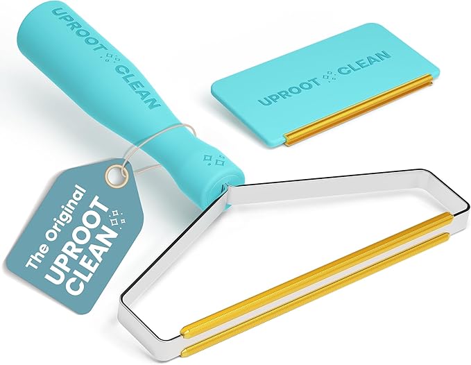 Uproot Cleaner Pro Pet Hair Remover &amp Mini - Pet Hair Removal Tool Multi Fabric Edge &amp Carpet Scraper - Cat for Couch Cat Towers Car Detailing The Furry-Situation Survival Kit