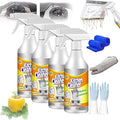 1/2/3/4Pcs Kitchen Foam Cleaner Powerful Clean Kitchen Oil Stains Kitchen Bubble Cleaner Spray Kitchen Cleaner Spray All-Purpose Kitchen Pots and Pan Cleaner(4PCS)