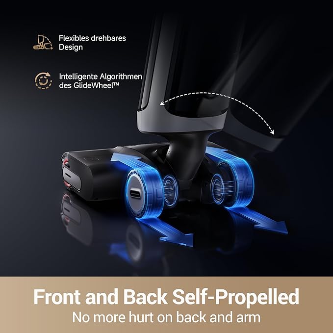 DREAME H14 Pro Wet Dry Vacuum Cleaner 180° Lie-Flat Vacuum Mop 140°F Washing and Fast Hot Air Drying Powerful 18kPa Suction Floor Cleaner Machine Easy GlideWheel Movement Smart App Control