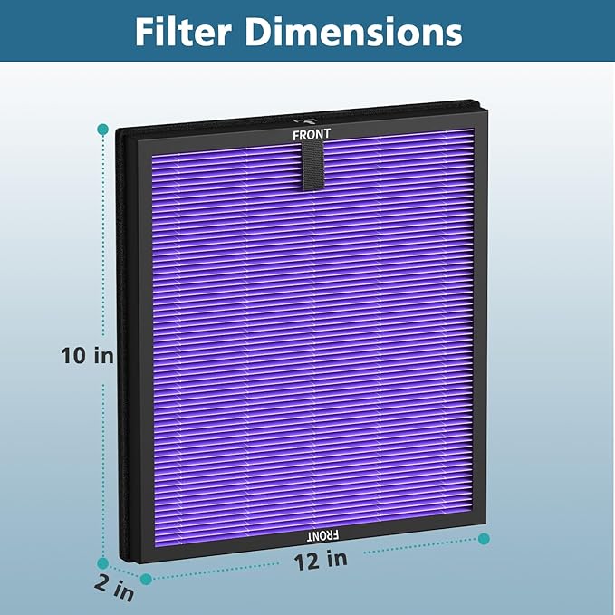 2 Pack HY4866 Multifunction Replacement Filters for MORENTO HY4866 WESTHEY HY4866 YIOU M1 Air Purifier 3-in-1 HEPA Filter with High-Efficiency Activated Carbon Filter Multifunction Version