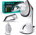Steamer for Clothes 1600W 2-in-1 Steamer &amp Iron with Large Ceramic Plate Powerful Turbo Steam Smart Temperature Control Auto-Off Wrinkle Remover for All Fabrics