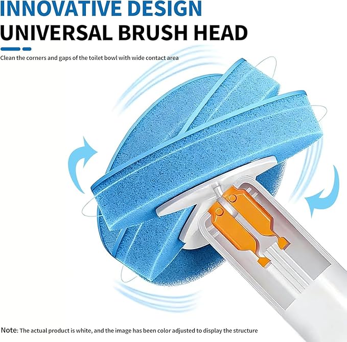 Disposable Toilet Bowl Cleaner Wand 32pcs Wall Mounted Toilet Brush and Holder for Deep Cleaning Bathroom Convenient Disposable Toilet Cleaning Solution (White)