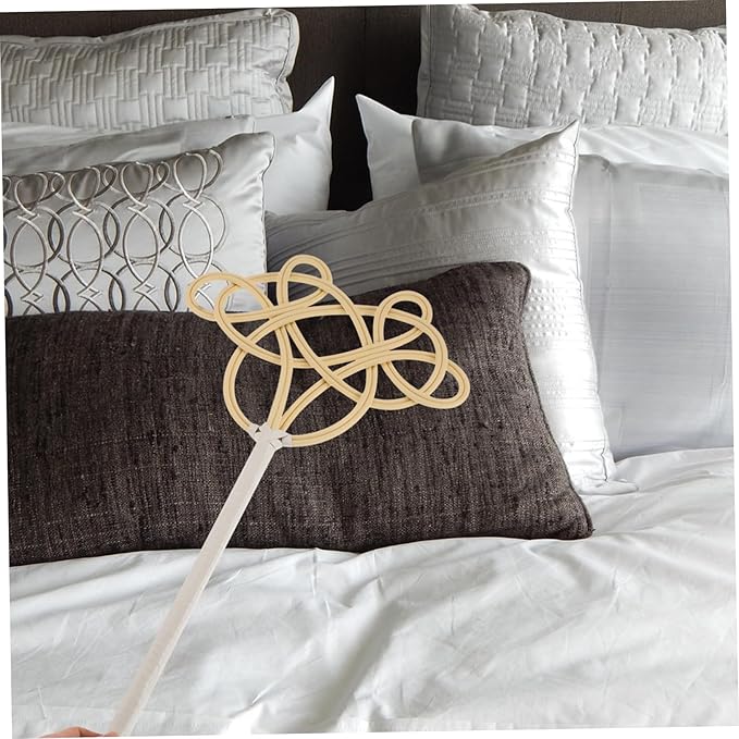 Imitation Rattan Quilt Duster Removal Tool Long Handle Washable Duster for Home Cleaning