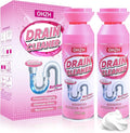 Foaming Drain CleanerDrain Clog Remover –Sink Cleaner and DeodorizerFoaming Cleaners for Kitchen Sinks Shower DrainsTub (2pcs)