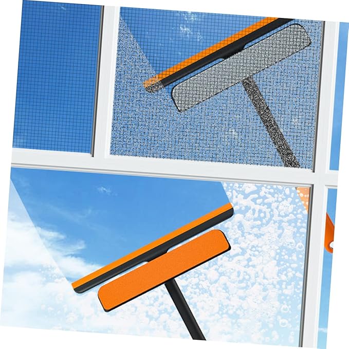 FRCOLOR 3pcs Window Screen Cleaning Brush with Ergonomic Handle Multi-Functional Tool for Stubborn Grime Removal Lightweight Design for Easy Use and Versatile Applications