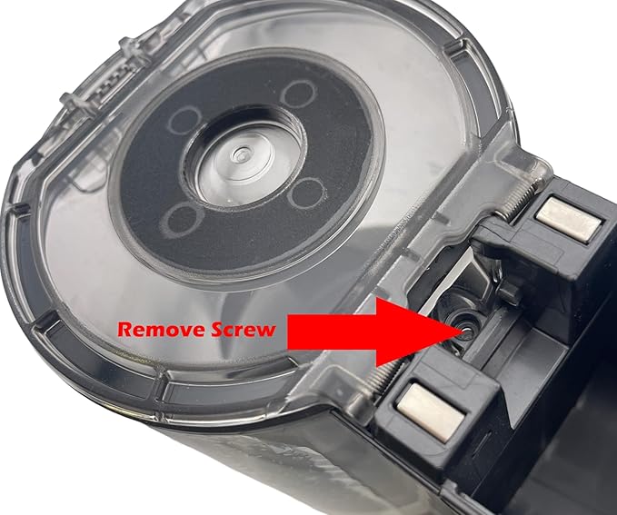 Goodsby Replacement Dust Bin Lower Lid Cover for LG CordZero A9 A905 A906 A907 A908 A912 A913 A916 A926 A927 A929 Cordless Stick Vacuum Cleaner Gray Transparent