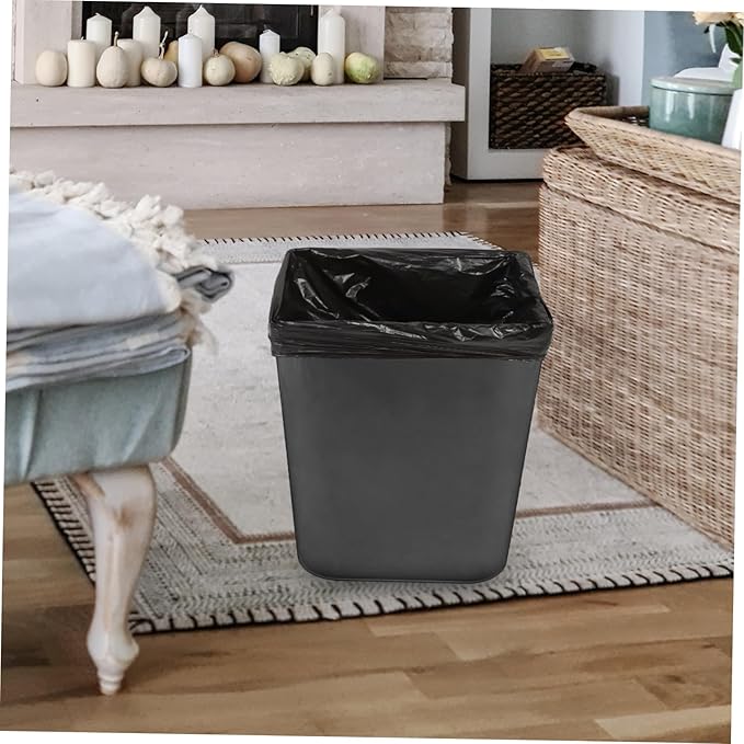 25pcs Thickened Hdpe Garbage Bags Large Trash Bags for Bathroom Kitchen Bedroom Strong Tear-resistant Liners for Easy Waste Disposal and Leak Protection