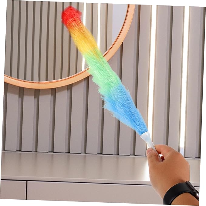 CANIGHT Ergonomic Handle Household Cleaning Duster for Furniture and Appliances Ultra Brush for High and Hard to Reach Areas Hanging for Easy Storage Suitable for Home and Office Use