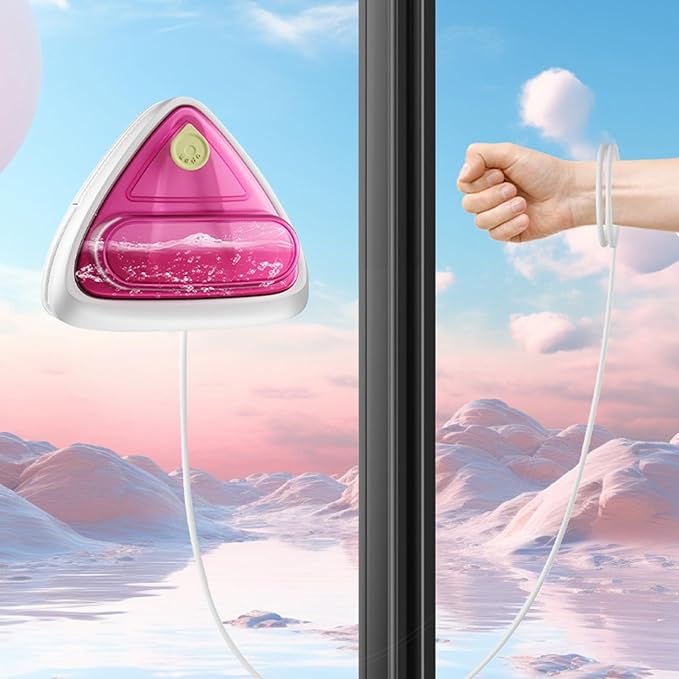 Double Sided Window Cleaner Cleaner Brush Glass Window Cleaning Wipers For High-Rises Double Glazings