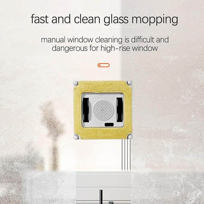 Window Cleaning Robot with Dual Water Spray Remote Control Automatic Window Cleaner Robot with Anti-Falling Sensor Detection Suitable for Windows Ceramic Tiles Navyblue