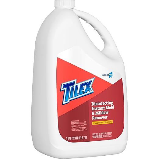 CloroxPro Tilex Disinfecting Instant Mold and Mildew Remover Refill 128 Ounces Each (Pack of 4) (35605) Package May Vary
