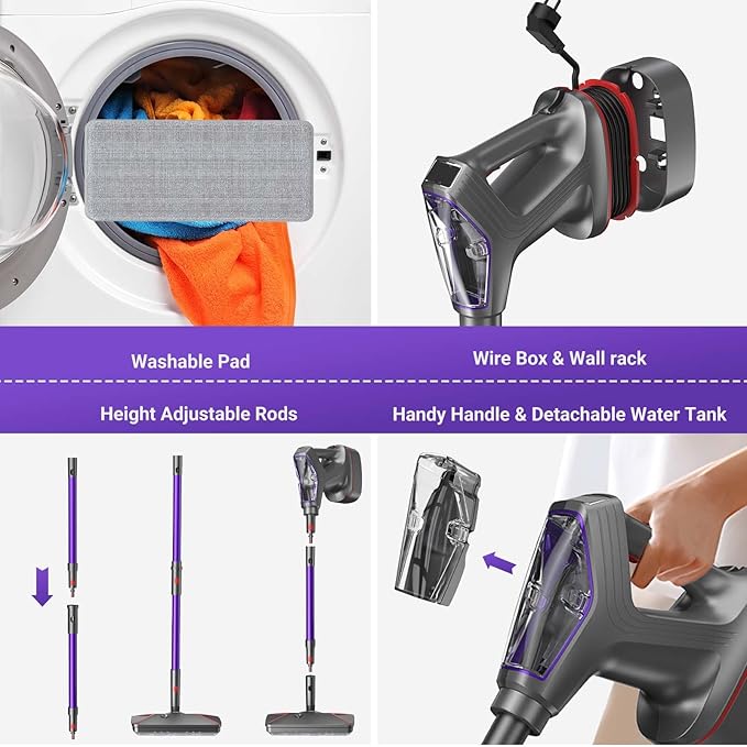 Steam Mop for Floor Cleaning All in One Steam Cleaner for Home Hardwood Tile Grout